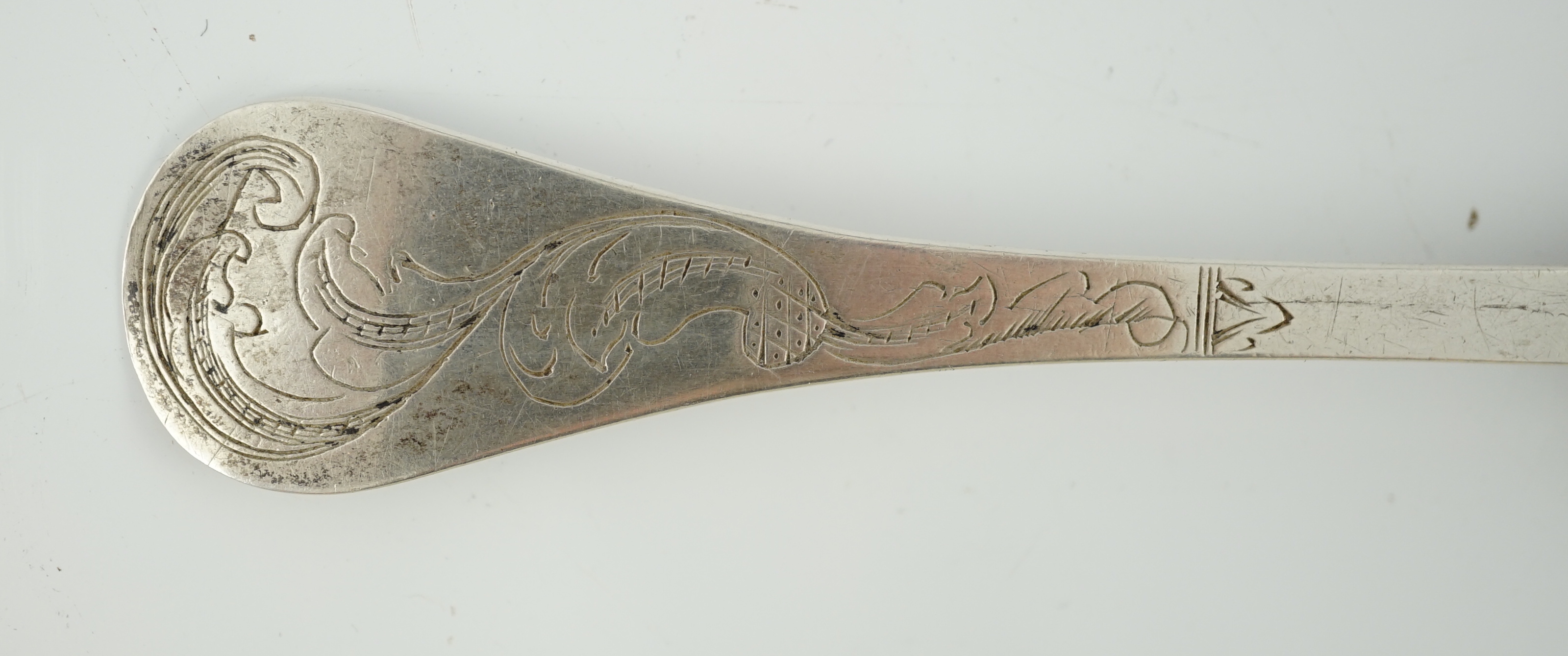 A 17th/18th century Scandinavian silver spoon